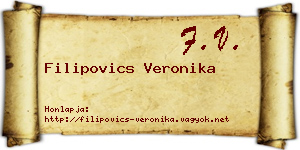 Filipovics Veronika névjegykártya